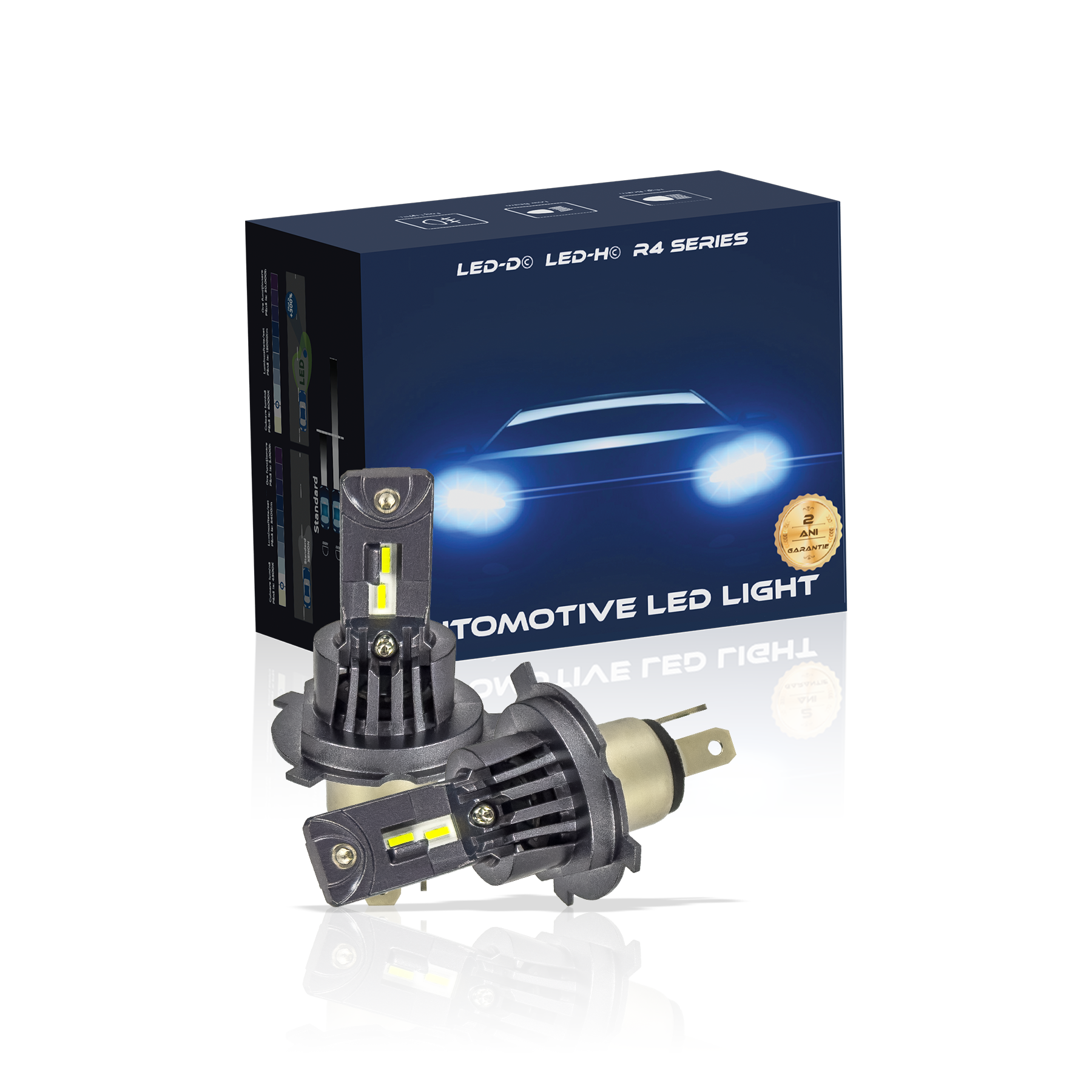 Kit led H4 LUSMAR™ LED-H© 6500k 4800 lumeni 48W/set