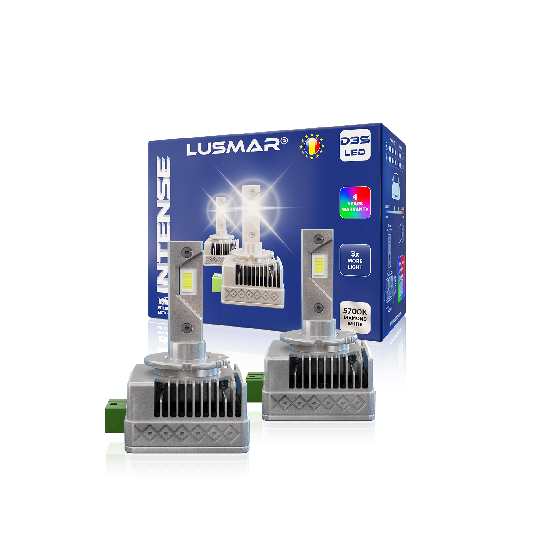 LED kit D3S LUSMAR™ LED-D© 6000k 10000 lumens 70W / Canbus set - no error - off-road